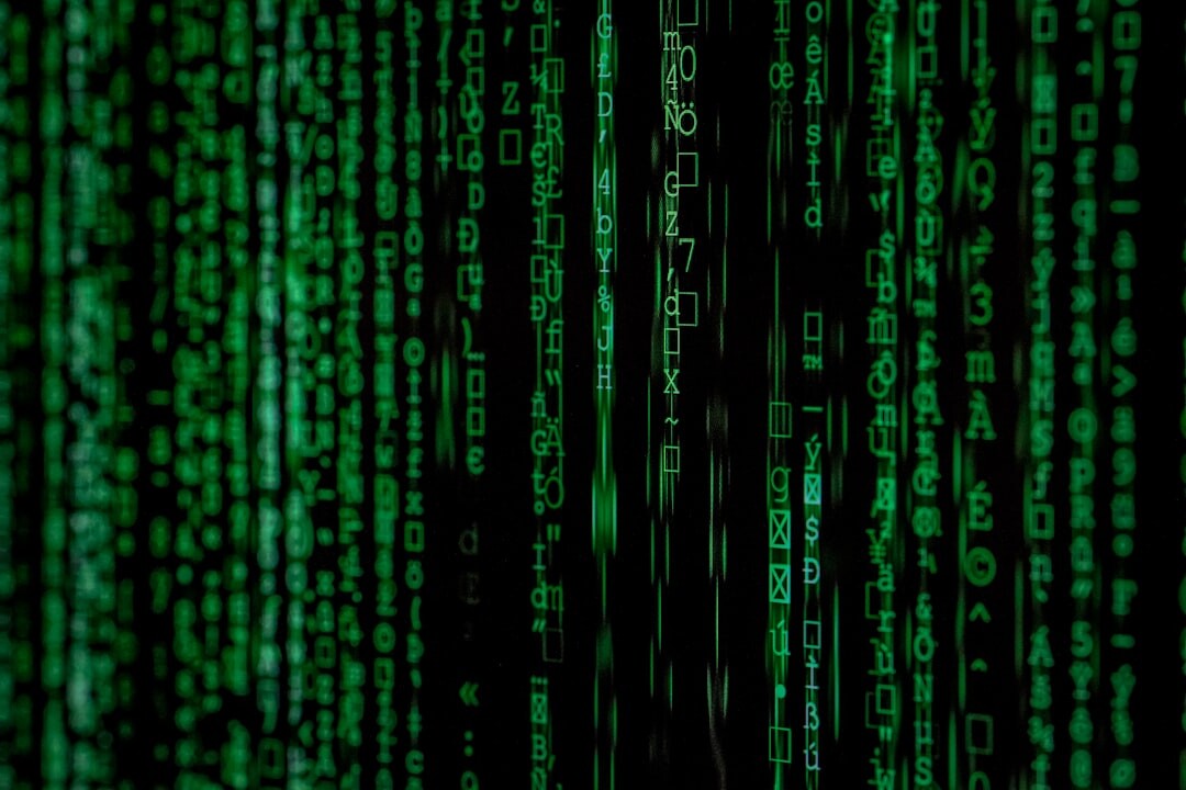 Cybersecurity digital lock with code streams in the background